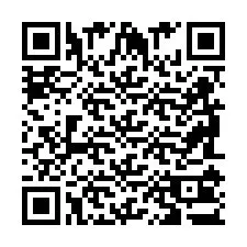 Codice QR per il numero di telefono +2698103301