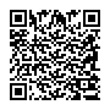Codice QR per il numero di telefono +2698103330