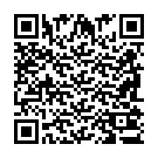 QR-koodi puhelinnumerolle +2698103335