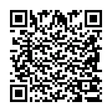 Código QR para número de telefone +2698103336