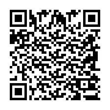 Codice QR per il numero di telefono +2698103338