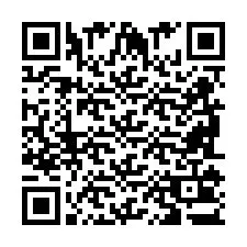 Código QR para número de telefone +2698103357