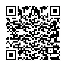 Codice QR per il numero di telefono +2698103390