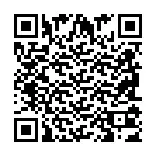 QR-koodi puhelinnumerolle +2698103409