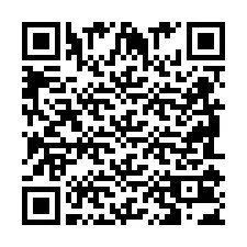 Código QR para número de telefone +2698103414