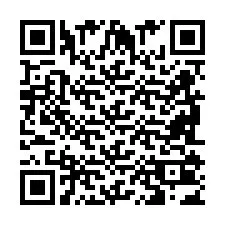 Código QR para número de telefone +2698103427