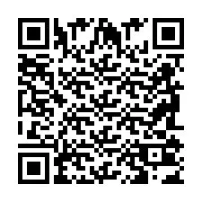 Codice QR per il numero di telefono +2698103431