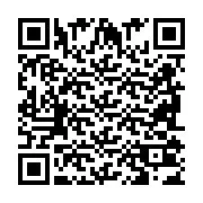 Codice QR per il numero di telefono +2698103433