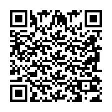 Codice QR per il numero di telefono +2698103434