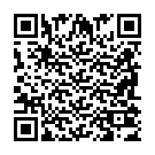 Código QR para número de telefone +2698103435