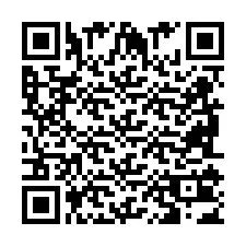 Codice QR per il numero di telefono +2698103443