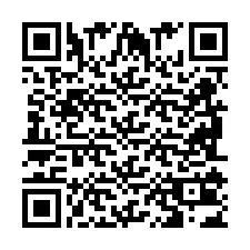 Código QR para número de telefone +2698103446