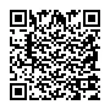 QR-code voor telefoonnummer +2698103488