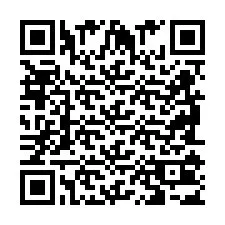 Codice QR per il numero di telefono +2698103518