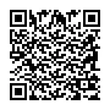 Codice QR per il numero di telefono +2698103550