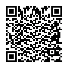 Codice QR per il numero di telefono +2698103563