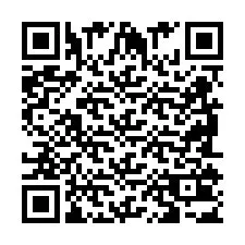 Codice QR per il numero di telefono +2698103568