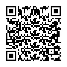 Codice QR per il numero di telefono +2698103592