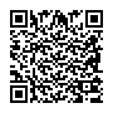 Código QR para número de teléfono +2698103612