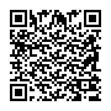 QR Code pour le numéro de téléphone +2698103621