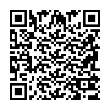 QR-code voor telefoonnummer +2698103625