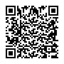 Kode QR untuk nomor Telepon +2698103626