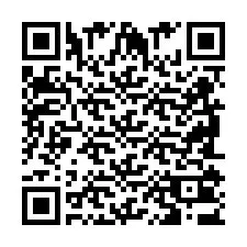 QR Code pour le numéro de téléphone +2698103628