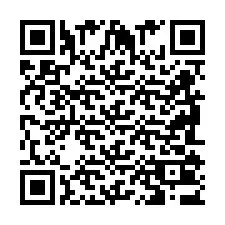 QR kód a telefonszámhoz +2698103634