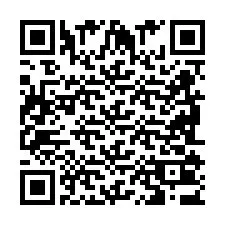 QR-koodi puhelinnumerolle +2698103636