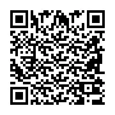 QR-koodi puhelinnumerolle +2698103637