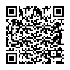 QR Code pour le numéro de téléphone +2698103649