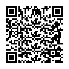 QR код за телефонен номер +2698103652