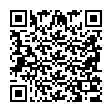 QR-koodi puhelinnumerolle +2698103657