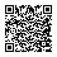 QR-код для номера телефона +2698103676