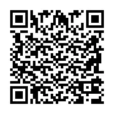 Codice QR per il numero di telefono +2698103685