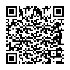 Código QR para número de telefone +2698103686