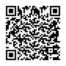 Codice QR per il numero di telefono +2698103688