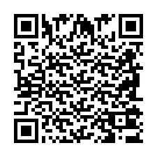 Codice QR per il numero di telefono +2698103698