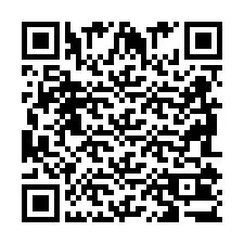 Codice QR per il numero di telefono +2698103720