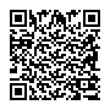 QR-code voor telefoonnummer +2698103722