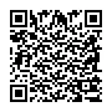 Código QR para número de telefone +2698103744