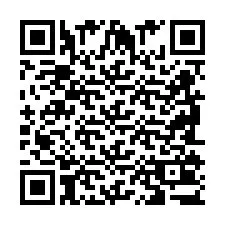 Codice QR per il numero di telefono +2698103768