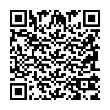 Código QR para número de telefone +2698103804