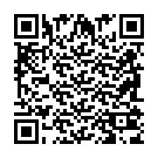 QR-koodi puhelinnumerolle +2698103821