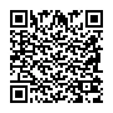 QR Code สำหรับหมายเลขโทรศัพท์ +2698103824