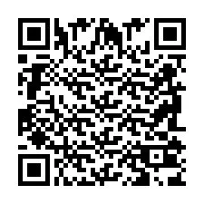 QR код за телефонен номер +2698103831