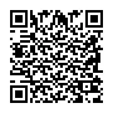 QR Code สำหรับหมายเลขโทรศัพท์ +2698103834