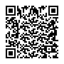 Codice QR per il numero di telefono +2698103838