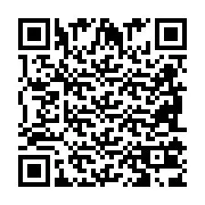 Codice QR per il numero di telefono +2698103843