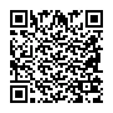 Codice QR per il numero di telefono +2698103853